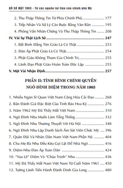 Hồ Sơ Mật 1963 Từ Các Nguồn Tài Liệu Của Chính Phủ Mỹ - Hình ảnh 3